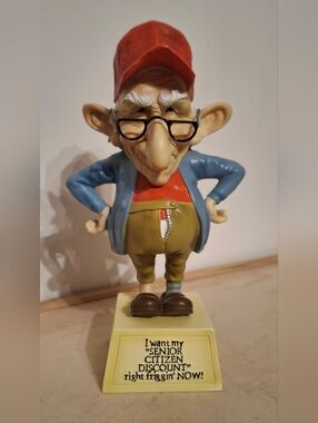 Vtg 2003 Westland Giftware "Coots" figurine "I want my 'SENIOR CITIZEN DISCOUNT"